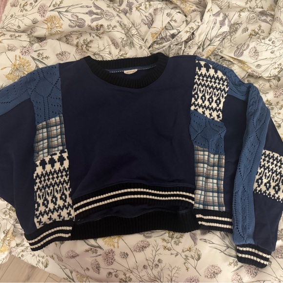 Anthropologie | Pilcro Mixed Media Pullover Sweatshirt - Picture 7 of 7